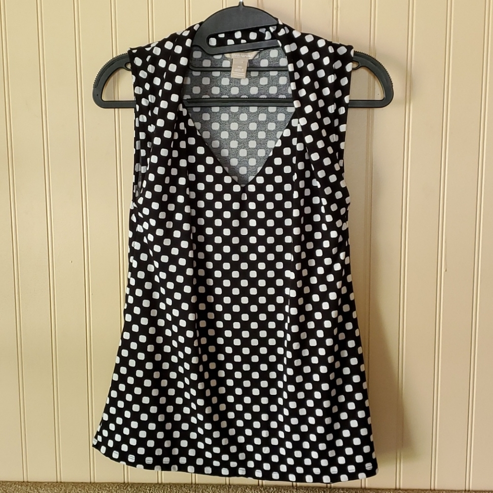 EUC Banana Republic tank top black white XS - Picture 5 of 5